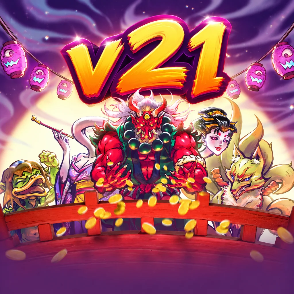 Ilustrasi bertema keajaiban magis Spirit Wonder di platform v21